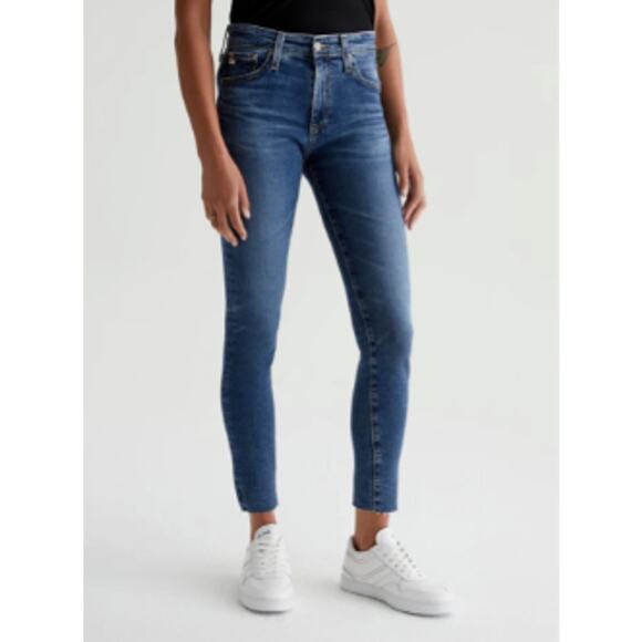 AG DENIM Farrah Skinny Ankle High Rise Skinny Denim Jean in 12 Year Fluid // 27 - Picture 1 of 14